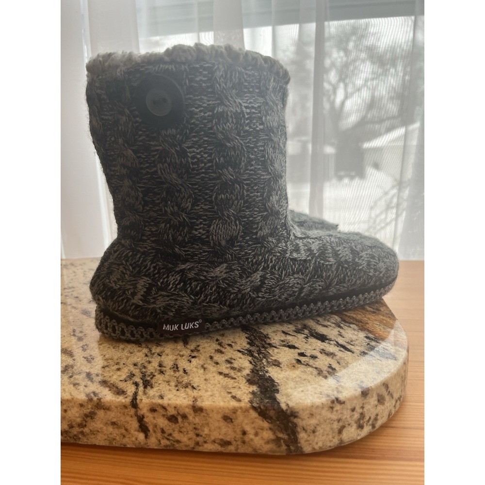 Muck Luks Hazel Convertible Knit Boot, Faux ‎ Fur Lined XL 11-12  Y2K,